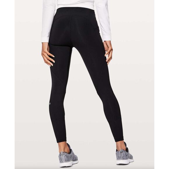Lululemon Black Lead The Pack Tight 28" Full-On Luxtreme Leggings W5AUJS Size 8 - Picture 1 of 16